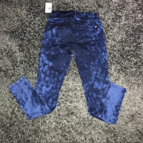 NWT Blue tie dye tinsel jeans size 26 - Picture 4 of 4